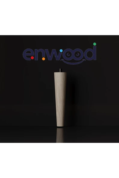 Enwood TV ÜNİTESİ AHŞAP AYAK 19 CM DOĞAL AHŞAP BOYASIZ - 2