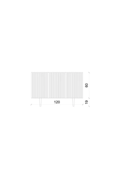 Enwood Capella Gri Mdf 3 Kapaklı Raflı 120 Lık Konsol - 5