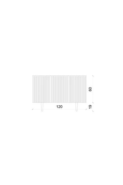 Enwood Capella Siyah Mdf 3 Kapaklı Raflı 120 Lık Konsol - 4