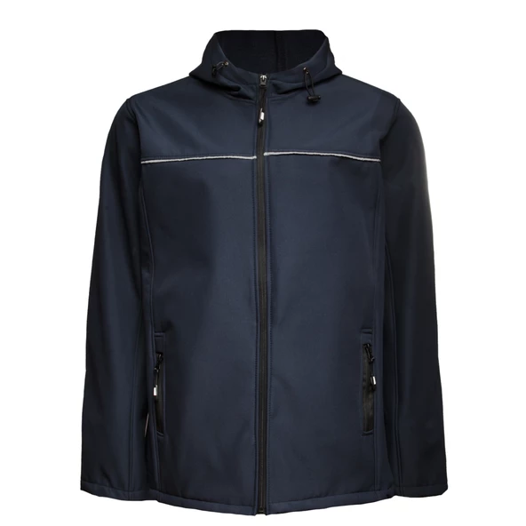 Softshell Kapşonlu Mont - 9