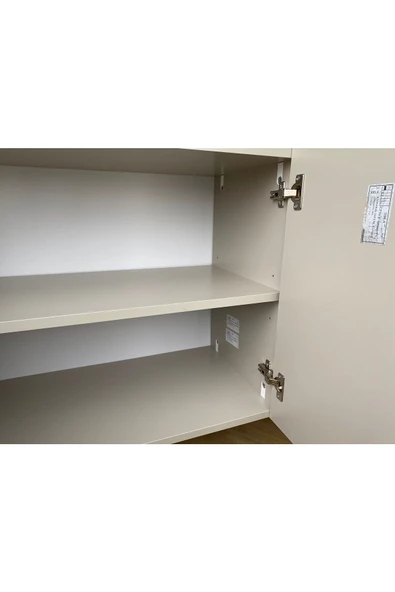 Enwood Capella Kum Taşı Rengi Mdf 4 Kapaklı Raflı 160 Lık Konsol - 6