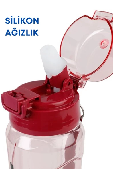 GRİMOR Life Polikarbon Pipetli Sızdırmaz Sporcu Okul Su Matarası Su Şişesi Suluk 700 Ml-koku Yapmaz - 5