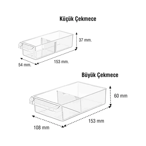 Çekmeceli 39'lu Takım Çantası Plastik Organizer Vida Dübel Civata Kutusu Bölmeli Avadanlık Monoblok - 3