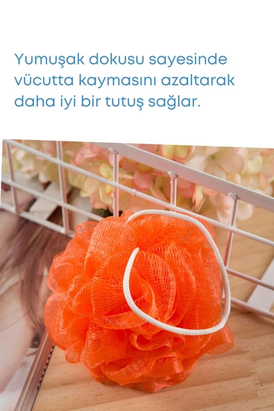 GRİMOR Life 6 Adet Renkli Banyo Lifi Seti Banyo Kesesi - 3