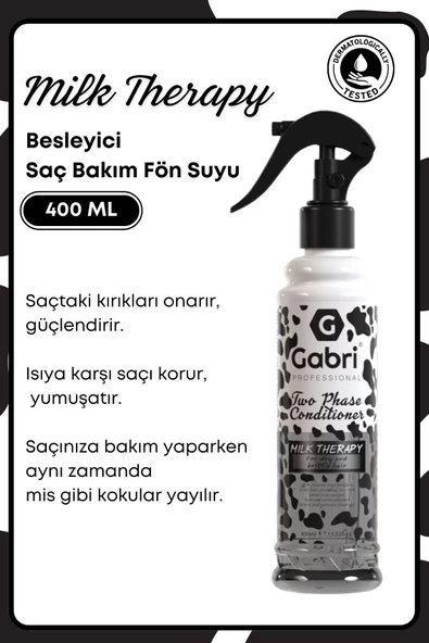 GRİMOR Life Milk Therapy Çift Fazlı Saç Bakım Fön Suyu Saç Spreyi 400 ml - Saç Dökülmesi Önleyici Koruyucu Etki