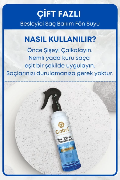 GRİMOR Life Çift Fazlı Besleyici Saç Bakım Fön Suyu Saç Spreyi 400 ml - Saç Dökülmesi Önleyici Koruyucu Etki - 3