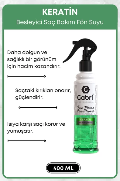 GRİMOR Life Besleyici, Onarıcı Keratin Saç Fön Sütü Kolay Tarama Etkili Isıya Karşı Koruyucu 400 ml - 2