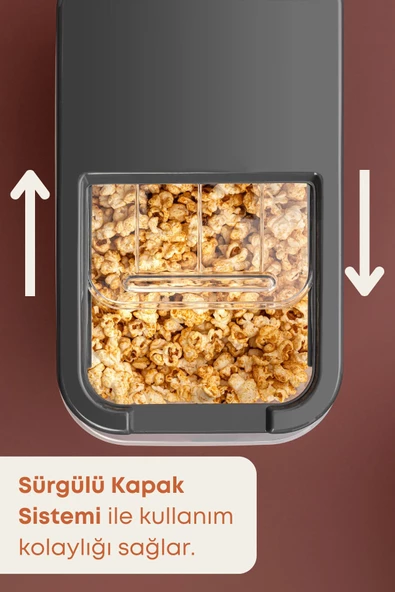 GRİMOR Life 4'lü Sürgülü Kayar Kapaklı Erzak Bakliyat Saklama Kabı- Çok Amaçlı Buzdolabı Düzenleyici 5 Lt. - Resim 2