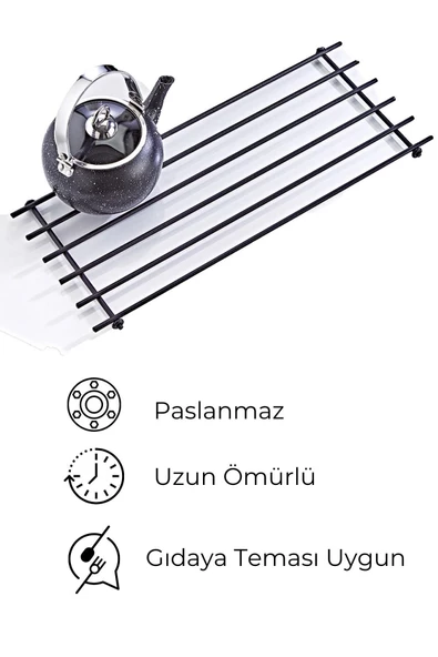 GRİMOR Life Paslanmaz Yanmaz Siyah Metal Büyük Nihale - 2