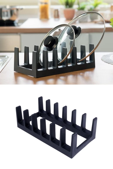 GRİMOR Life 2 Adet 6 Bölmeli Tencere Tava Kapağı Ve Tabak Düzenleyici Tabaklık-çekmece Dolap Içi Düzenleyici - 4