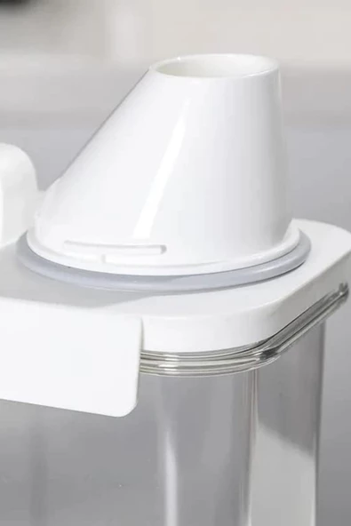 GRİMOR Life 1 Adet Sızdırmaz Depolama Erzak Bakliyat Deterjan Saklama Kabı - Ölçekli Saklama Kutusu 2300 ml - 5