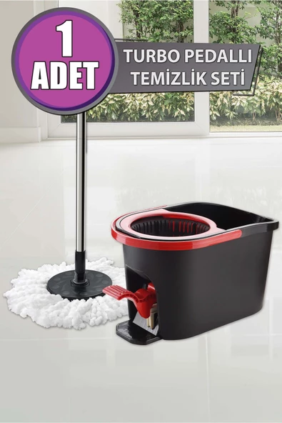GRİMOR Life Ultra Güçlü Pedallı Döner Başlıklı Mop Temizlik Seti 16 Litre - 7