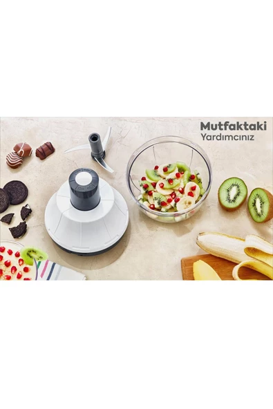 GRİMOR Life Bas Kes El Rondosu 3 Bıçaklı Pratik Basmalı Sebze Meyve Doğrayıcı Çelik Bıçaklı - 7