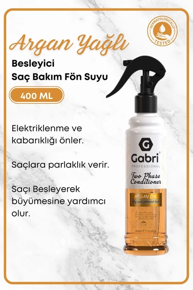 GRİMOR Life Argan Yağlı Besleyici Onarıcı Saç Bakım Spreyi Fön Suyu 400 ml