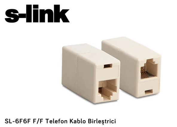 S-link SL-6F6F F/F Telefon Kablo Birleştrici