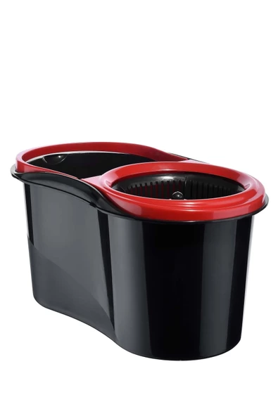 GRİMOR Life Quantum Black Microfiber Döner Başlıklı Temizlik Seti Mega Boy Mop 16 Lt.+yedek Mop Hediyeli - Resim 4