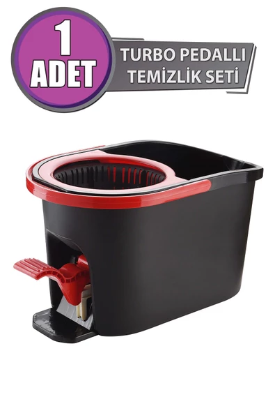 GRİMOR Life Ultra Güçlü Pedallı Döner Başlıklı Mop Temizlik Seti 16 Litre - 6