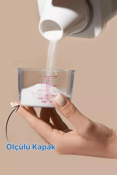 GRİMOR Life 3 Lü Sızdırmaz Depolama Sıvı Toz Deterjan Saklama Kutusu- Banyo Organizeri 1100 ml 1800 ml 2300 ml - 3