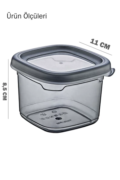 GRİMOR Life 24 Adet Sızdırmaz Etiketli Baharatlık Bakliyat Saklama Kabı 550 ml -derin Dondurucu Ve Mikrodalga - 3