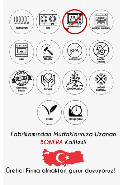 Vintage Emaye Güveç 6 Parça Tencere Seti Su Yeşili - 5