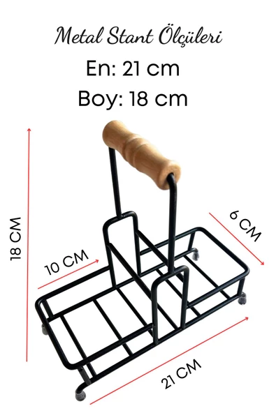 GRİMOR Life Metal Standlı Krem Begonya Bulaşık Deterjanı ve Sıvı Sabunluk Mutfak Seti-Sünger Hediyeli - 3