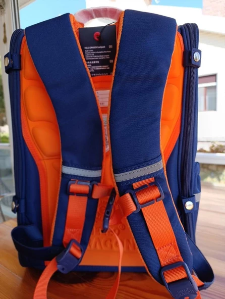 Hello Dragon Okul Çantası Omurga Koruyucu Lacivert - 5