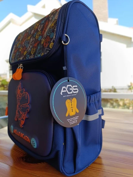 Hello Dragon Okul Çantası Omurga Koruyucu Lacivert - 3