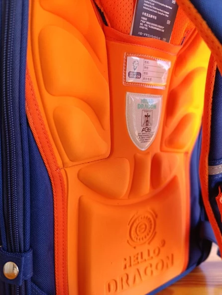 Hello Dragon Okul Çantası Omurga Koruyucu Lacivert - 4