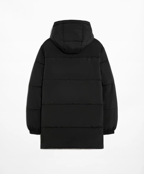 Oysho Su geçirmez Primaloft dolgulu midi Mont - 3