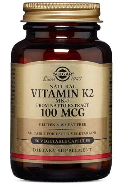 Vitamin K2 100mcg 50 Kapsül