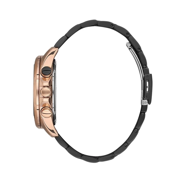 Daniel Klein DK.1.10555.3 Siyah Rose Fonksiyonlu Çelik Kordonlu Fosforlu Erkek Kol Saati - 2