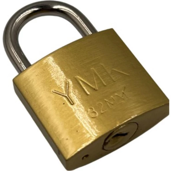 Ymk Asma Kilit Sarı Kısa 32 mm YMK-1232B - 3