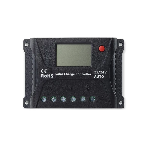 MAX HP2420-S 12/24V 20A PWM Solar Charge Controller