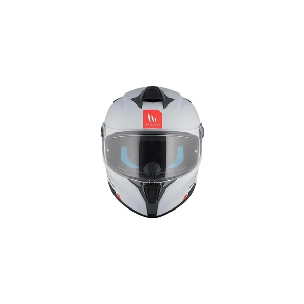 Mt Helmets mt Targo S  FF106B Solid A0 Matt Pearl White Full Face Motosiklet Kaskı - 3