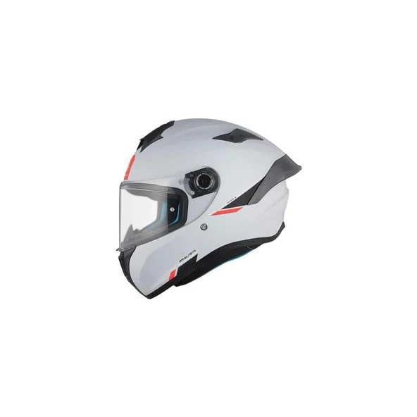 Mt Helmets mt Targo S  FF106B Solid A0 Matt Pearl White Full Face Motosiklet Kaskı - 2