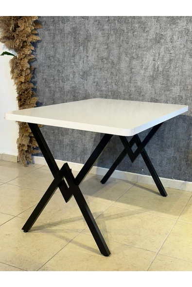 80x120 BEYAZ Mutfak Masa Takımı-yemek Masa Takımı Yükseklik 75 Cm TAPLA: DÜZ BEYAZ - 2