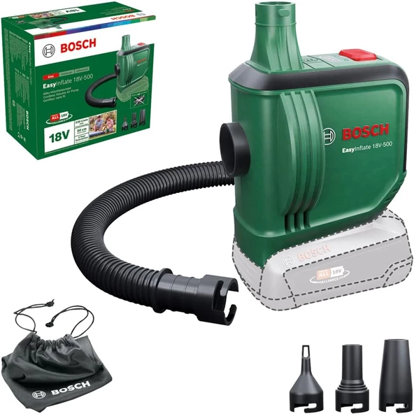 Bosch EasyInflate 18V-500 (Solo) Akülü Hava Pompası (Akü ve Şarj Dahil Değil) - 0603947200