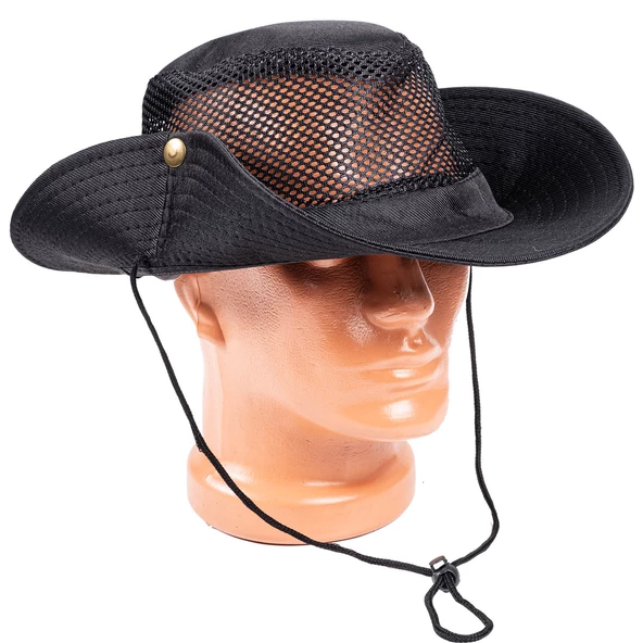 Fileli Outdoor Şapka - Balıkçı Şapka - Siyah - ART-7502 - Resim 5