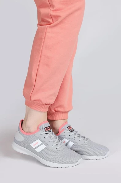 JUMP 24853 GRİ-SOMON PEMBE COMFORT CASUAL ANATOMİK SPOR AYAKKABI - 3