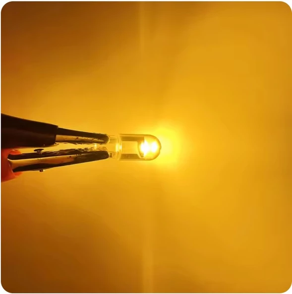 UNİVERSAL T10 1SMD MİNİ TURUNCU LED AMPUL 10LU PAKET - 4