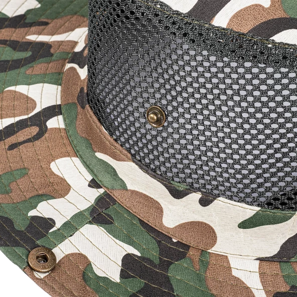 Fileli Outdoor Şapka - Balıkçı Şapka - Kamuflaj - ART-7502 - Resim 3