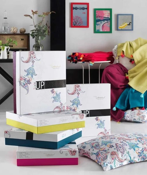 İyi Geceler İstanbul Up Style Tek Kişilik Mürdüm Pike Takımı - 3