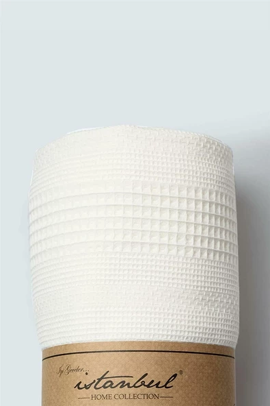 İyi Geceler İstanbul Pure Simple Çift Kişilik Krem Pike - Resim 2