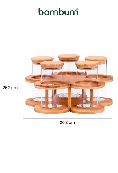 BAMBUM SORREL 6 PARÇA STANDLI BAHARAT SETİ KÜÇÜK - Resim 2