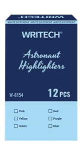 WRITECH W-8154 ASTRONOT FOSFORLU KALEM PASTEL YEŞİL - 12'Lİ KUTU - 4