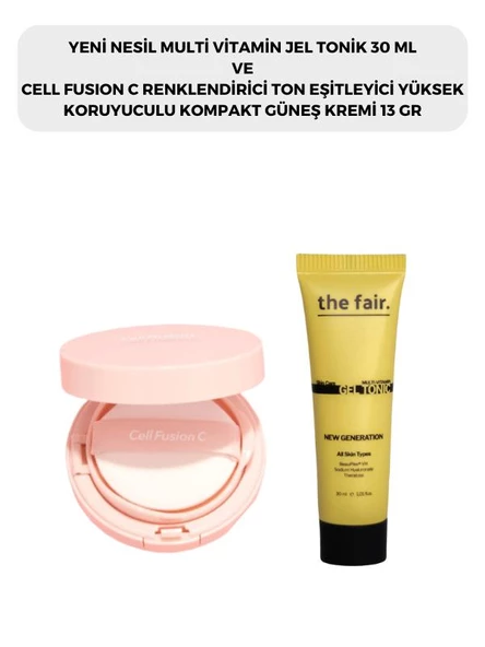 the fair. Multi Vitamin Jel Tonik 30 ml ve Cell Fusion C Renklendirici Kompakt Güneş Kremi 13 G