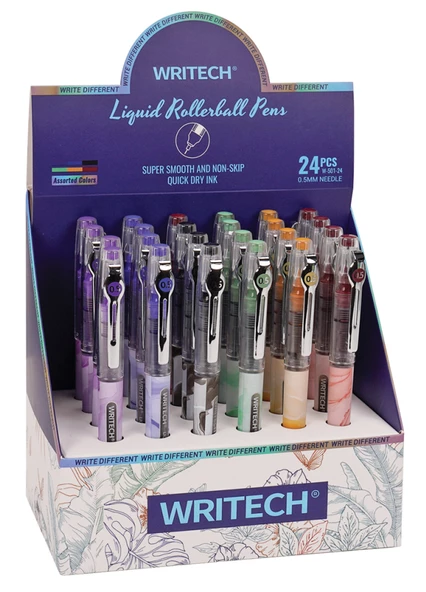 WRITECH W-501 LIQUID ROLLER 6 RENK 0,5MM KALEM - 24'LÜ SET - 2
