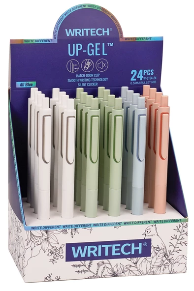 WRITECH W-0154 UP 0,5MM MAVİ JEL KALEM - 24'LÜ SET - 4