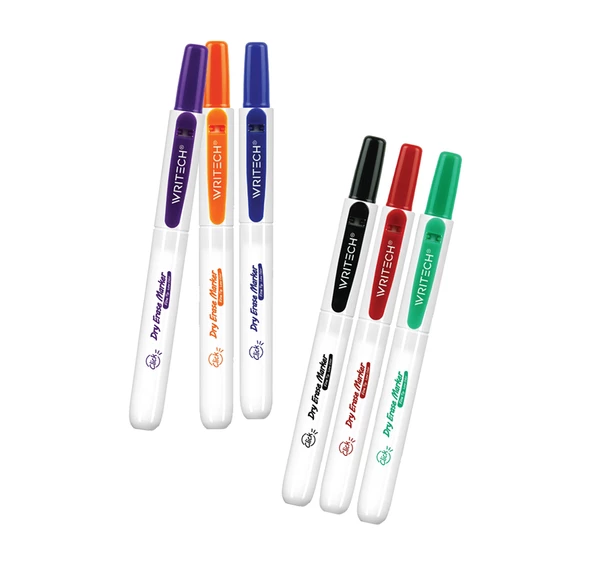 WRITECH W-709 BASMALI TAHTA KALEM MAVİ - 12'Lİ KUTU - Resim 2