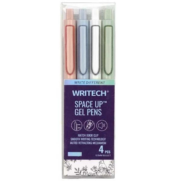 WRITECH W-0154A2 0,5MM CYBER SPACE MAVİ GÖVDE MAVİ JEL KALEM - 12'Lİ KUTU - 2